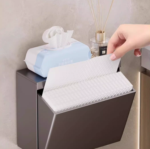 北歐酒店衛生洗手間擦手紙盒壁掛式免打孔抹幹手抽紙巾盒商用廚房