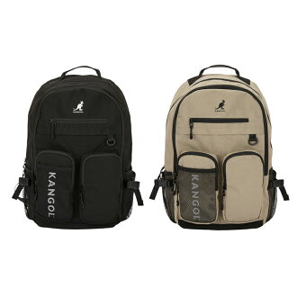 【滿千折百】KANGOL 後背包 黑色/淺卡其 工裝 機能 兩色 大容量 6425174320 6425174371 【滿千折百】KANGOL 後背包 黑色/淺卡其 工裝 機能 兩色 大容量 6425174320 6425174371-布魯克林運動流行館-運動休閒推薦