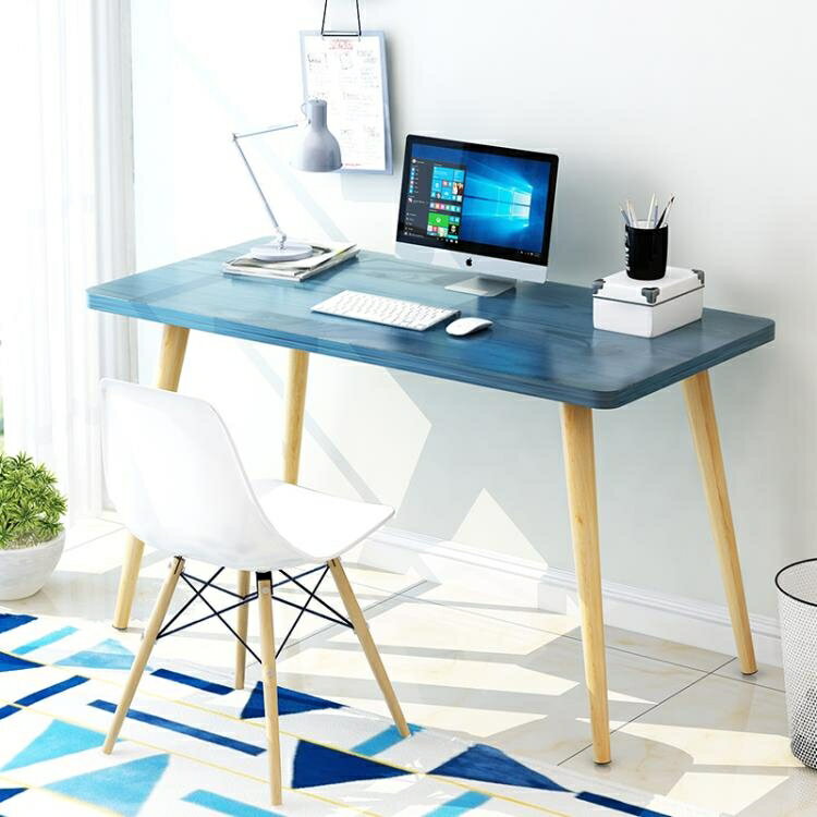 電腦桌 北歐書桌ins電腦桌台式桌家用學生簡約寫字桌簡易現代臥室小桌子