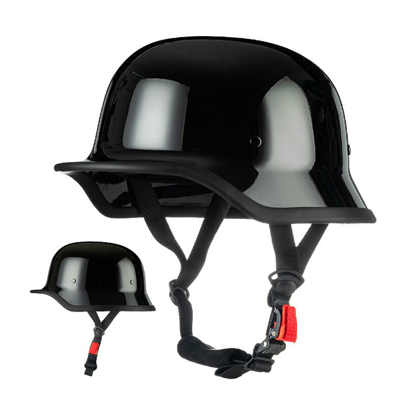 IBK大兵復古半盔男女機車摩托車德式瓢盔夏季巡航電動車頭盔