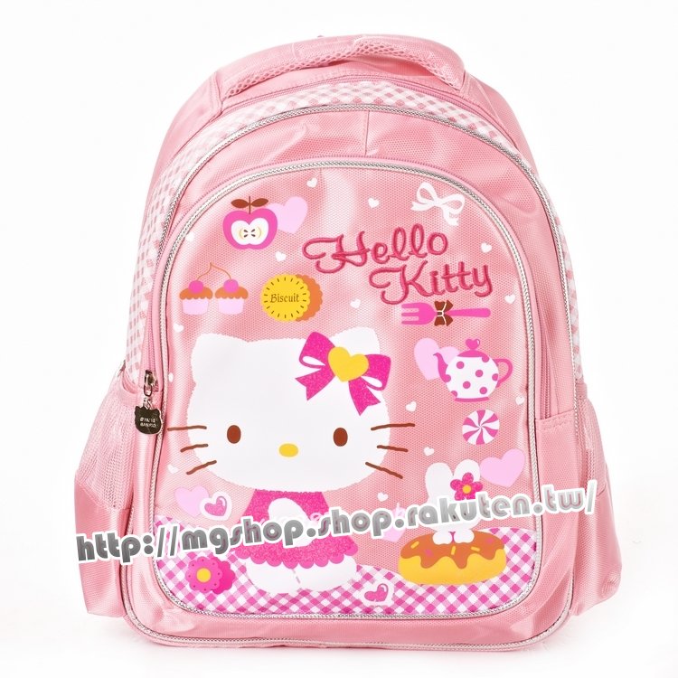 <br/><br/>  正版 Hello Kitty  凱蒂貓 兒童書包 小學生書包 後背包-兔子下午茶HK3017P淡粉款<br/><br/>