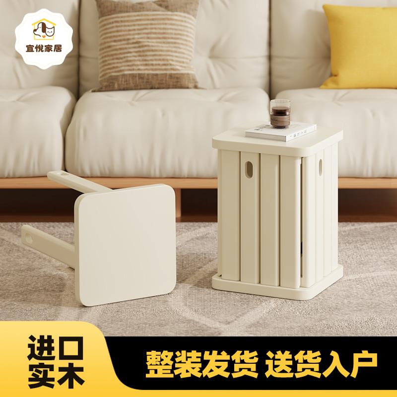 實木疊疊凳 家用 方形板凳 客廳多功能組合方凳 簡約 創意疊疊樂小凳子[PP0514041]