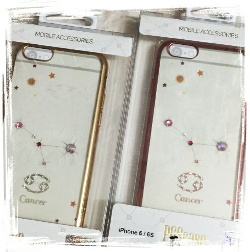 【奧地利水鑽】iPhone 6 Plus /6s Plus (5.5吋) 星座系列電鍍彩鑽保護軟套(巨蟹座)