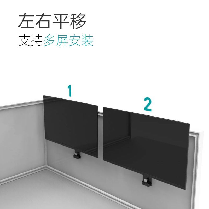 顯示器屏風掛架辦公位隔板掛壁增高升降旋轉電腦可調增高架24 2770-SFY 保售後 臺灣公司