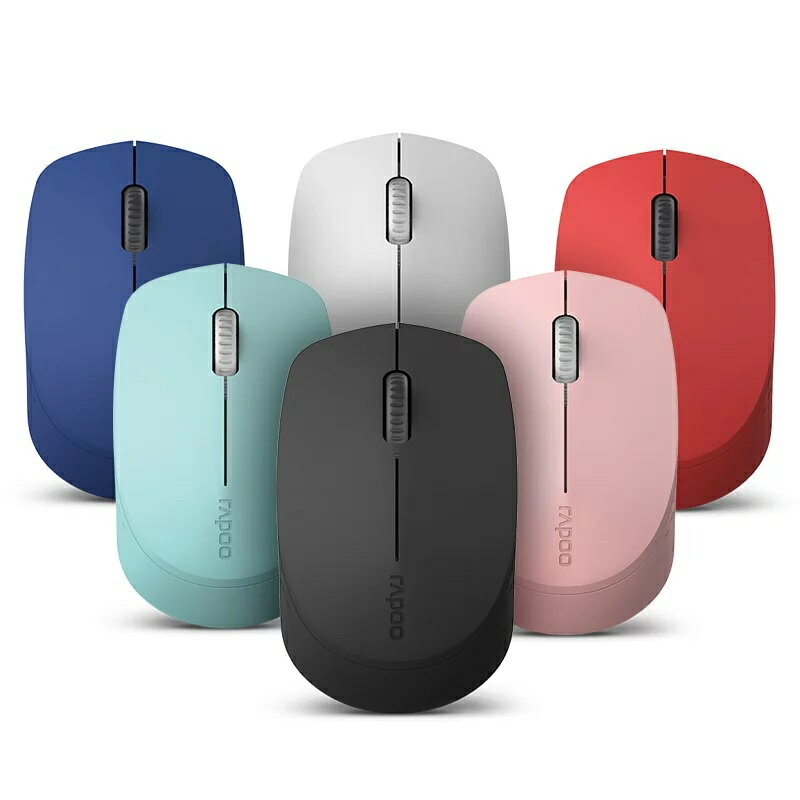 【最高現折268】RAPOO 雷柏 M100 Silent多模式無線滑鼠-黑/綠/粉紅/白/藍/紅