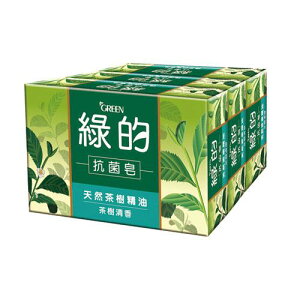 綠的抗菌香皂三入-茶樹清香100g X3【愛買】