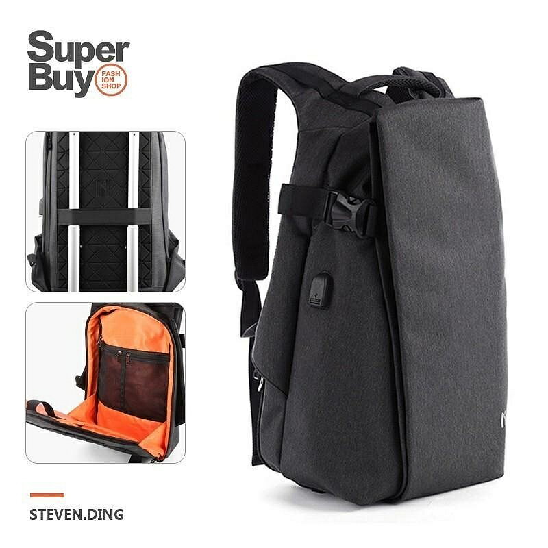 【Superbuy】時尚大容量後揹包/雙肩包 防潑水筆記本電腦包/筆電包 男士商務通勤包/防盜戶外旅行包/簡約學生書包