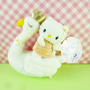 【震撼精品百貨】Hello Kitty 凱蒂貓~日本SANRIO三麗鷗 KITTY絨毛娃娃吊飾-天鵝*97982