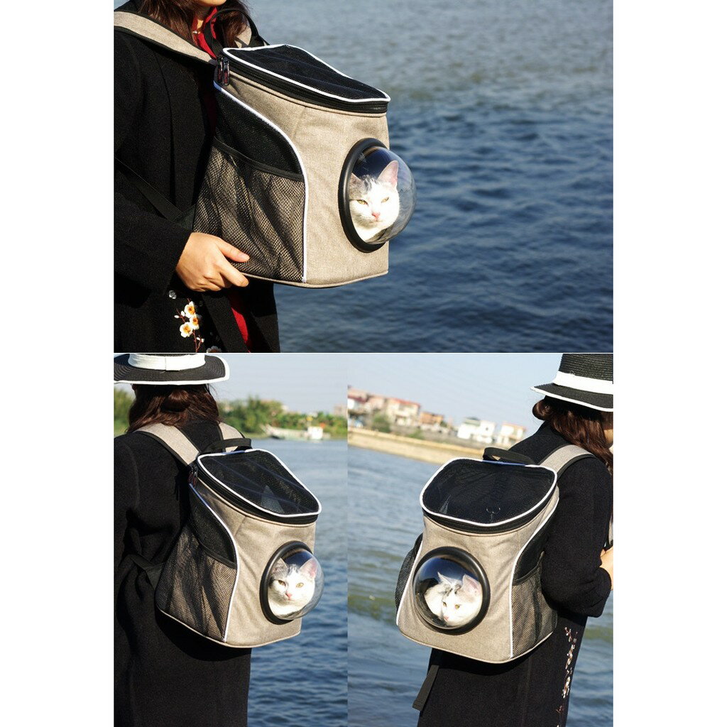 【寵物太空包-透氣款】『高厚度寵天使正品』 寵物太空包 寵物後背包 寵物包 貓咪背包 貓咪外出 外出提籠 2
