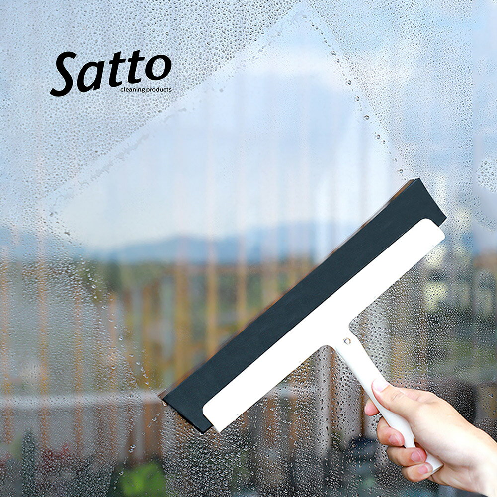 【日本山崎】Satto乾濕彈力刮水掃把組合頭/掃把/刮水器
