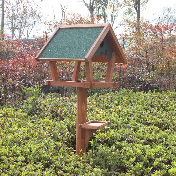 餵鳥器 戶外實木喂鳥器餵食器麻雀鴿子餵食器食盒鳥籠鳥窩陽臺花園別墅 年終特惠