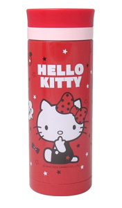 真愛日本 15021100003 真空保溫杯350ml-星星紅 三麗鷗 Hello Kitty 凱蒂貓 水瓶 水壺 正品