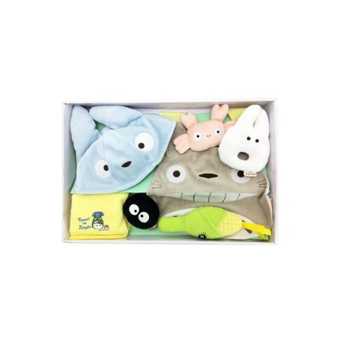 15031600010 嬰幼兒禮盒組 圍兜嘻笑灰龍貓龍貓totoro 宮崎駿滿月禮盒新生兒禮盒套裝嬰兒禮物百天周歲送禮真愛日本 真愛日本