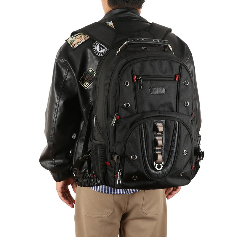 雙肩包大容量旅行商務電腦旅游出差書包中學生背包男士