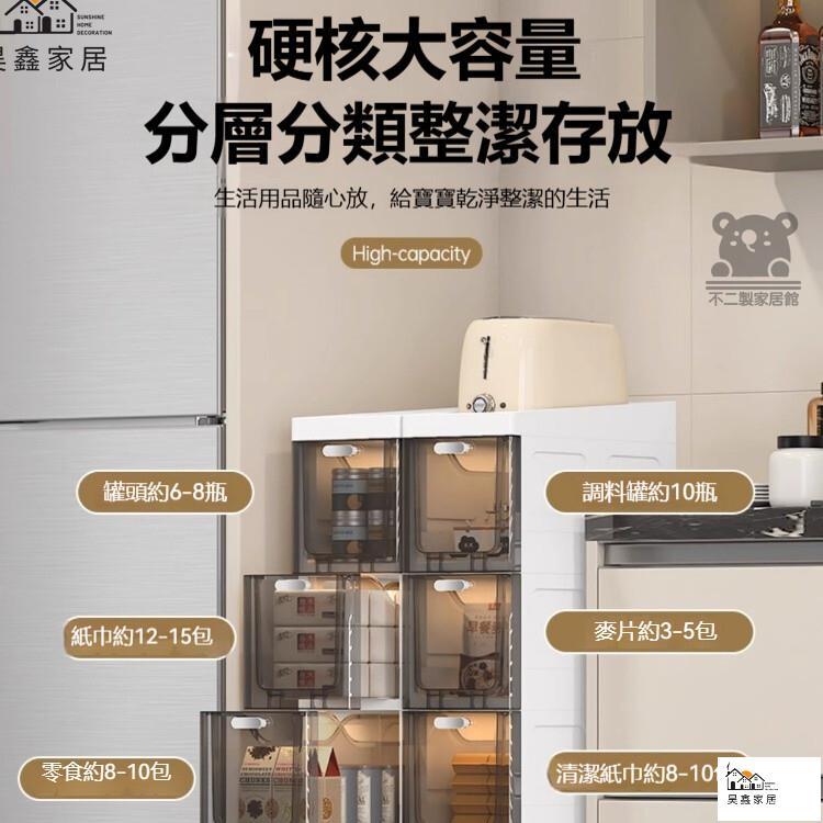公司貨 可開發票 免運 【透明夾縫收納櫃 宅配免運】抽屜式儲物櫃 衛生間縫隙儲物柜 廚房邊柜 超窄置物架 多層分區置物櫃 大容量收納櫃工廠現貨直銷 店長推薦 全館八折 售後保障 5h926 1
