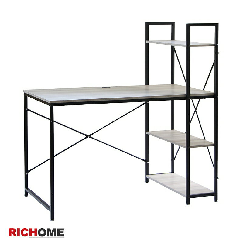 RICHOME 書架工作桌 電腦桌 書桌 DE260