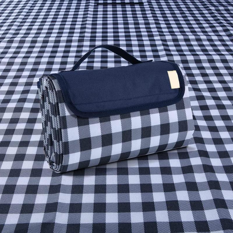 Picnic Beach Blanket Picnic Mat 80x60in Foldable Family Mat