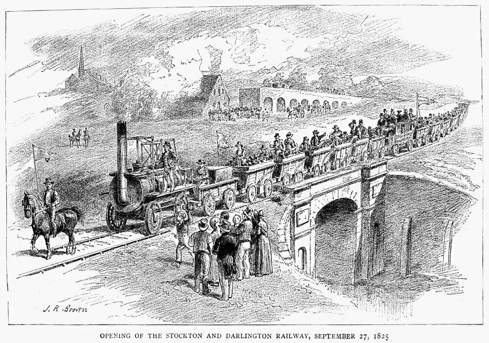 England Railway 1825 NOpening Of The Stockton And Darlington Railway 27 ...