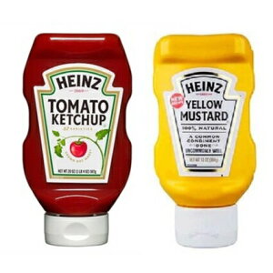 《AJ歐美食鋪》美國 亨式 Heinz 倒瓶 黃芥末醬 368克 番茄醬 397克