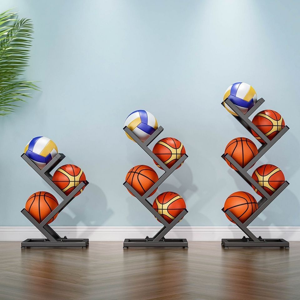【免運】開發票 美雅閣| 家用籃球足球收納架擺放架家庭球架置球架放球架球置物架展示架