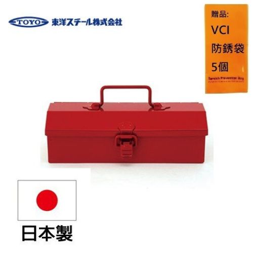 【TOYO BOX】 COBAKO 手提桌上小物收納盒（小)－紅 經典工具箱