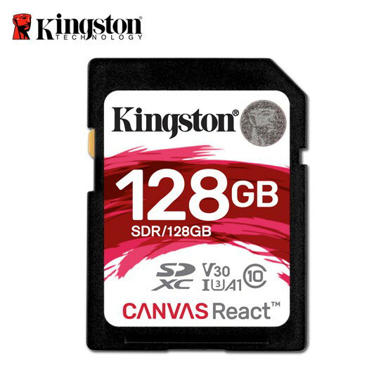 金士頓 128GB Kingston Canvas React SDXC UHS-I A1 U3 記憶卡 保固公司貨