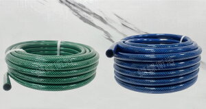 台灣製造3層包紗水管.亮綠包紗管.包紗水管.4分.5分園藝水管.快速接頭水管.塑膠水管.寶藍色水管