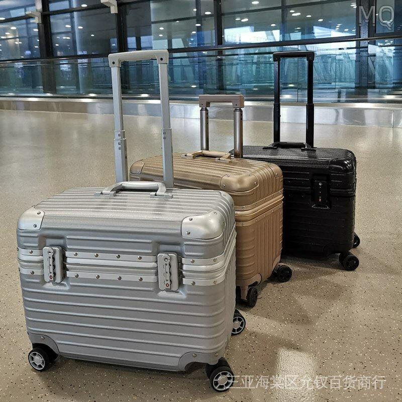 全新 【高CP推薦】空乘拉桿箱機長登機上翻蓋行李箱網紅小型男18寸相機攝影手提箱子