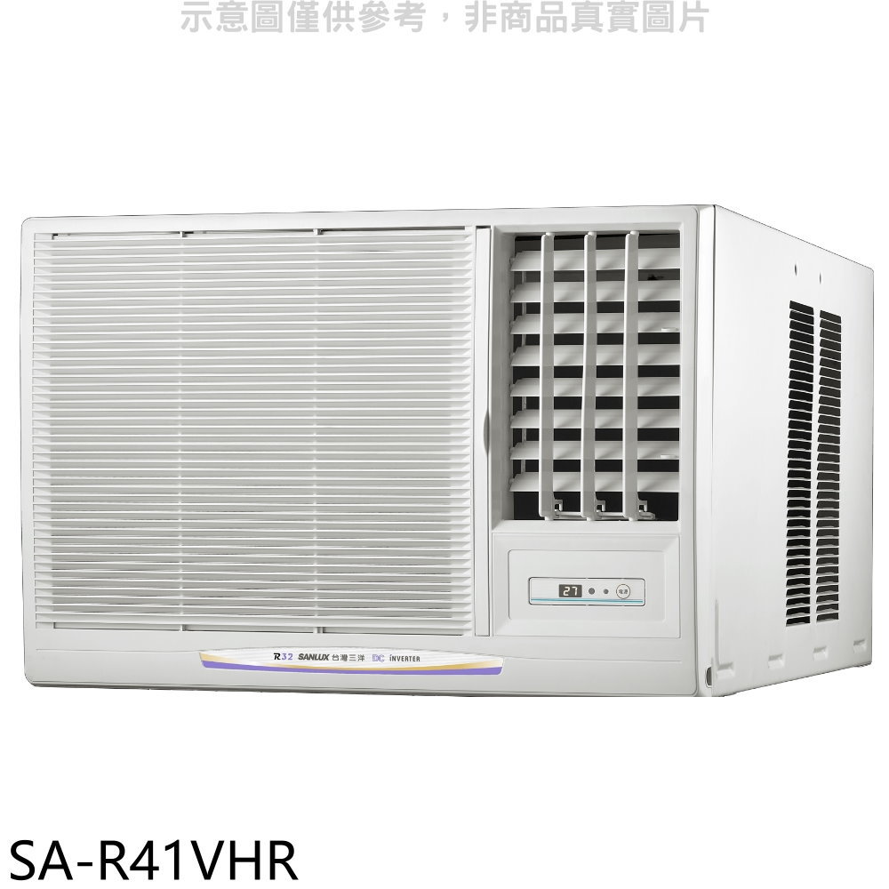 APP下單4%點數★SANLUX臺灣三洋【SA-R41VHR】R32變頻冷暖右吹窗型冷氣(含標準安裝)