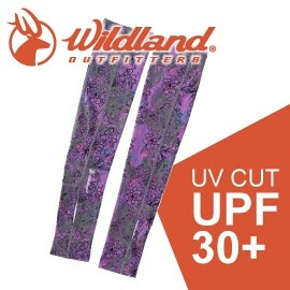 【Wildland 荒野 中性開洞抗UV透氣袖套《紫》】W1809/春夏款/抗UV/防曬袖套