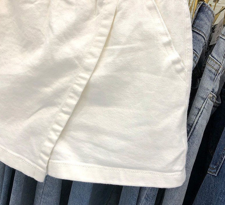 中大尺碼女裝 大尺碼短褲 高腰顯瘦A字包臀半身褲裙 休閒短褲休閒熱褲 打底褲 櫻桃嚴選 6