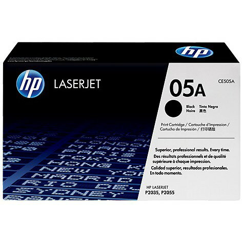 【最高3000點回饋 滿額折400】 HP 05A 黑色原廠LaserJet 碳粉匣(CE505A) For HP LJ P2035/2055系列