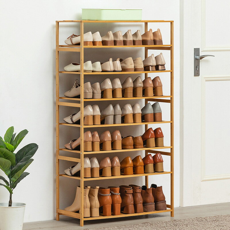 木馬人簡易鞋架子收納置物架防塵多層門口家用經濟型鞋柜實木宿舍