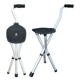 拐杖椅 可收合鋁製 臀型 登山拐椅 仲群維手杖 FZK-2103 WZ-301 免運