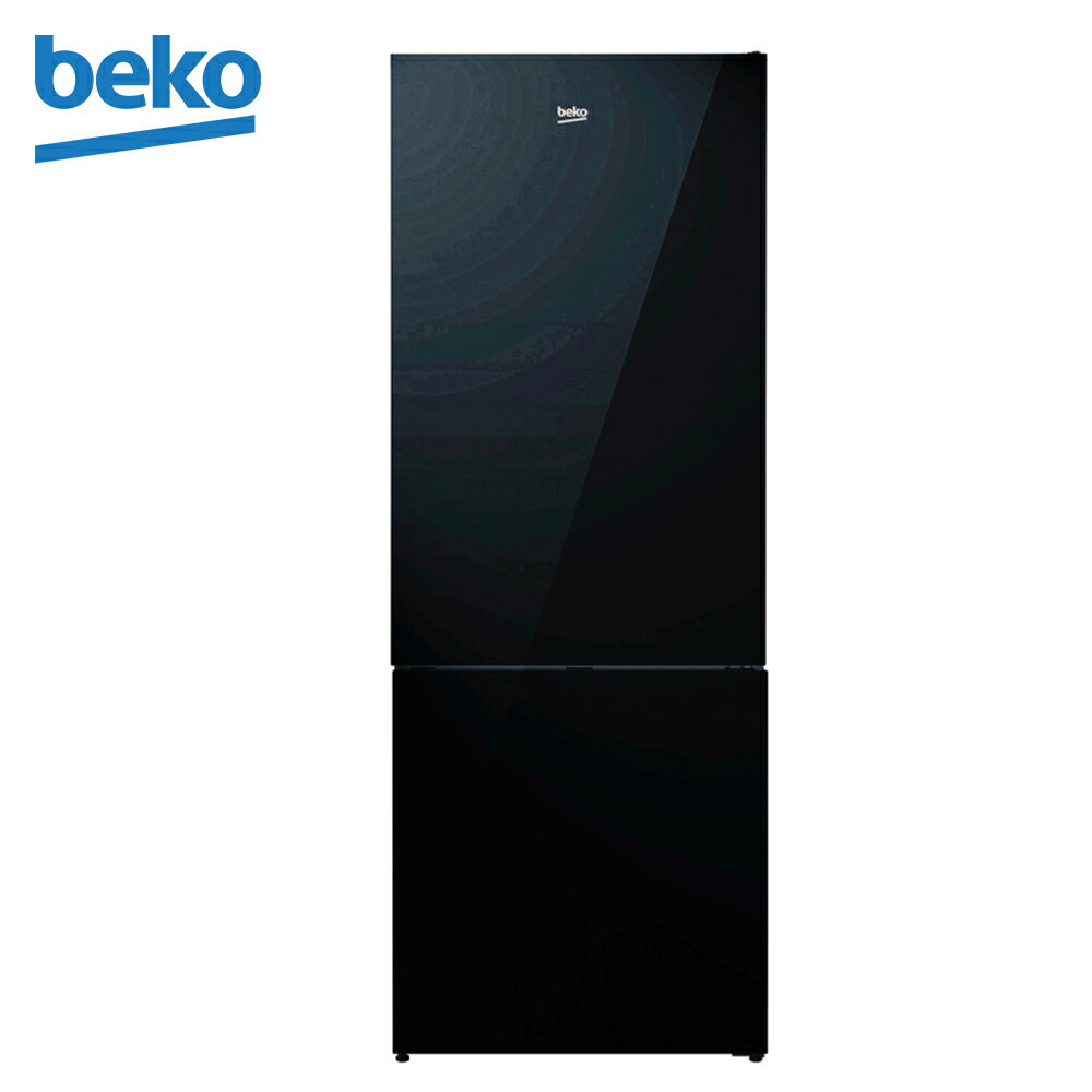 英國beko 505L黑色玻璃鏡面上下門變頻冰箱 TEDNV7920G