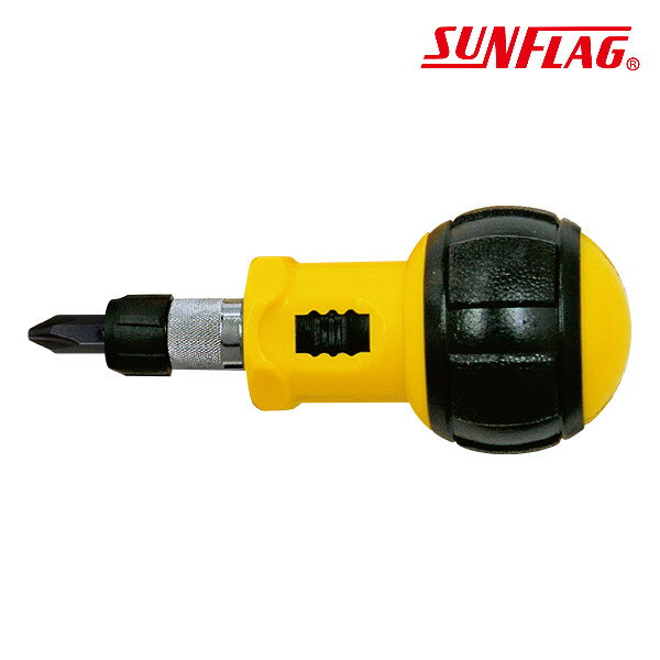 起子 日本 新龜 SUNFLAG NO.193 球型棘輪螺絲起子【領券800折50最高再折千】12/31止