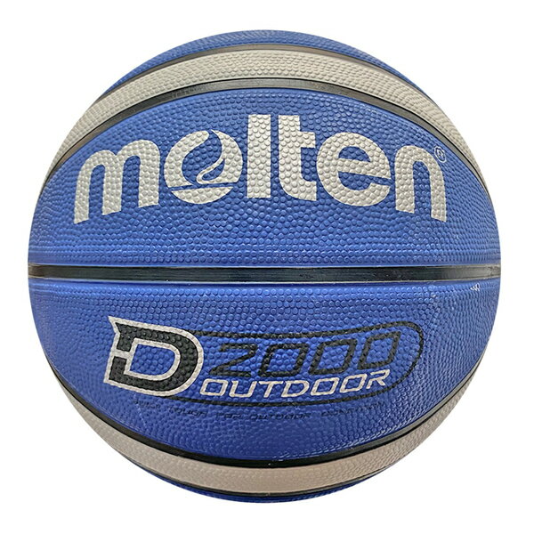 Molten [B7D2005-BH] 籃球 7號 男子 室外 大學 橡膠 深溝 12片貼 彈力 韌性 抓感 藍灰