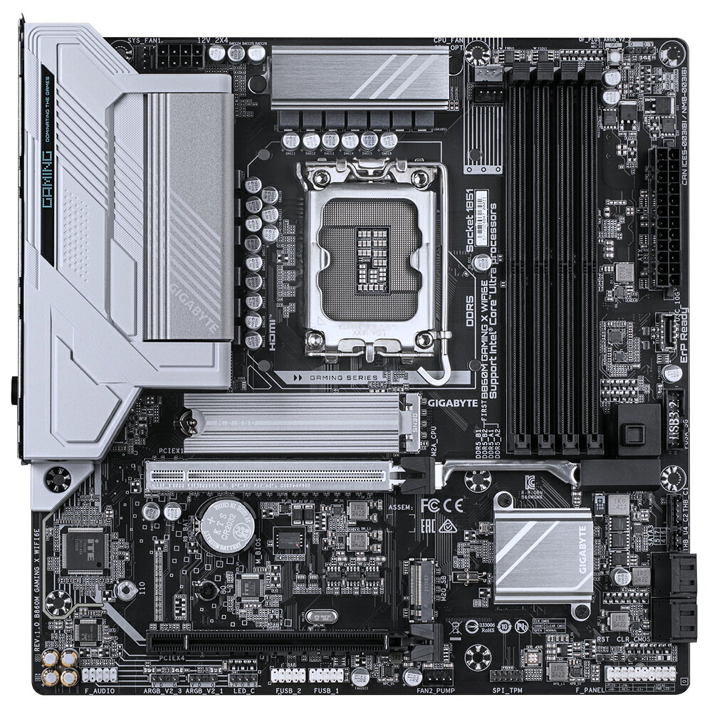 技嘉 B860M GAMING X WIFI6E 1851腳位 M-ATX 主機板 1