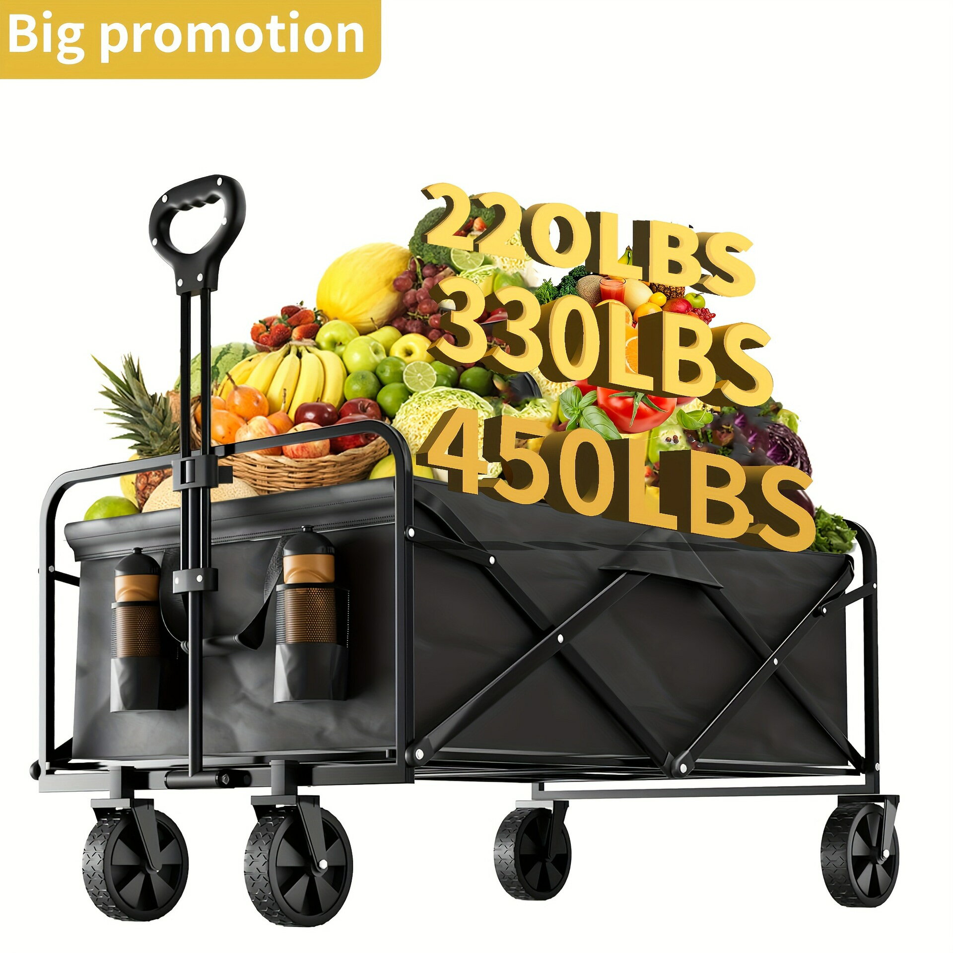 【喜挖】R 52600 Heavy-duty Camping Cart 強承重露營車歐美新款