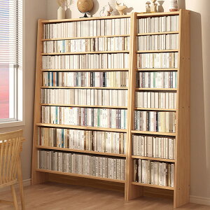 書架 書櫃 書桌 全實木書架家用置物架客廳收納儲物架梯形展示架靠墻簡易多層書櫃