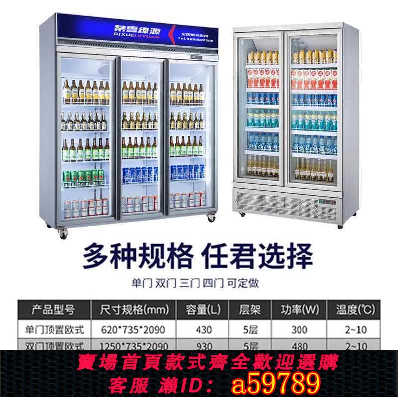 【臺灣公司 可打統編】西科啤酒飲料櫃跨境直供電壓110V冰櫃水果立式冷藏展示櫃冰櫃超市