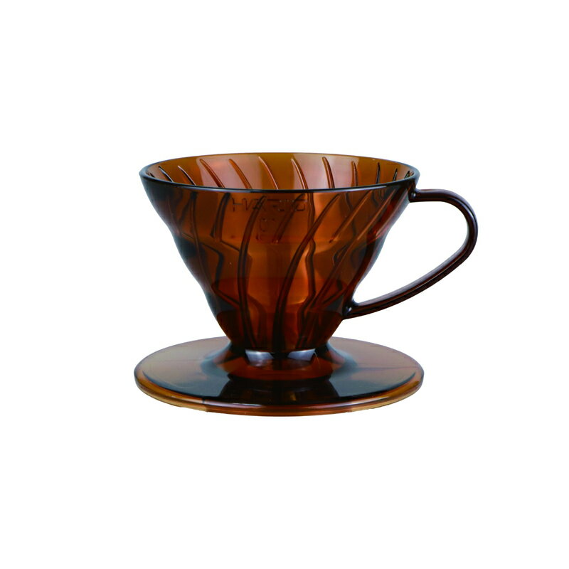 《HARIO》V60樹脂濾杯 琥珀 1~2杯(VD-01-AB-EX) / 1~4杯(VD-02-AB-EX)