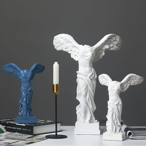北歐維納斯勝利女神雕塑擺件歐式客廳酒柜裝飾藝術品素描人物雕像