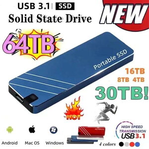 免運 升級 SSD移動固態硬盤500G-128TB全新升級大容量貨源穩定-快速出貨