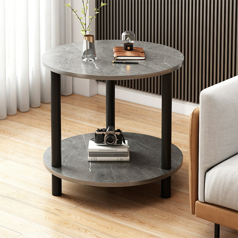 【品質保證】邊幾 茶幾 雙層沙發簡約小戶型簡易方桌臥室小桌子客廳迷你置物架