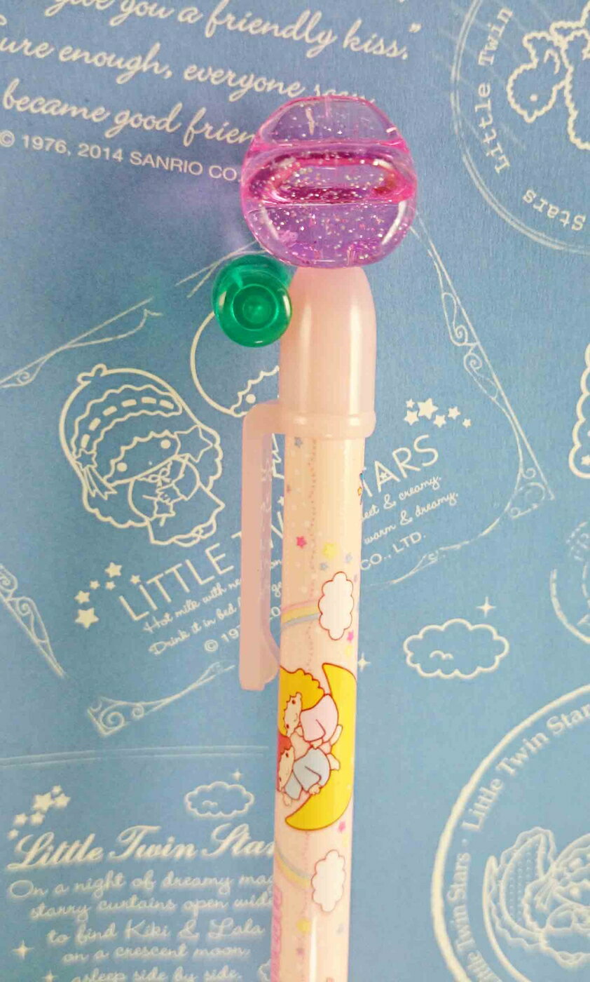 【震撼精品百貨】Little Twin Stars KiKi&LaLa 雙子星小天使 原子筆-粉星 震撼日式精品百貨