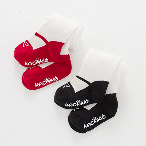 ins 假鞋子 褲襪 芭蕾舞 蝴蝶結 娃娃鞋 公主 洋裝 小禮服 女童 寶寶 嬰兒 襪子 黑紅白 歐美 新年 聖誕 小香 ANNA S. 4