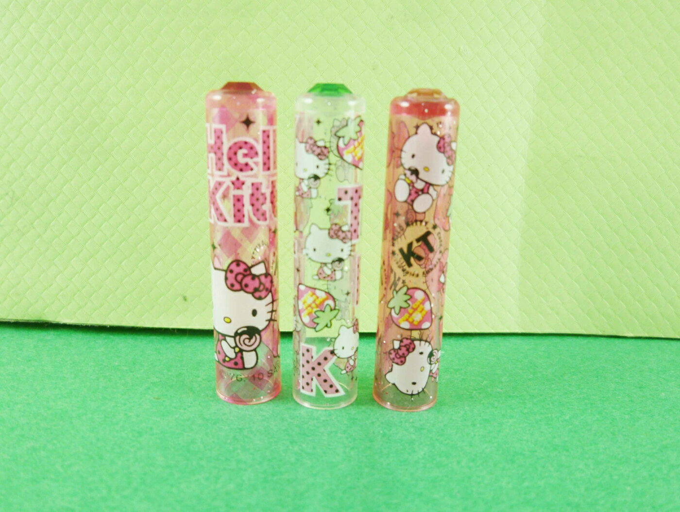 【震撼精品百貨】Hello Kitty 凱蒂貓 鉛筆蓋-3入草莓圖案 震撼日式精品百貨
