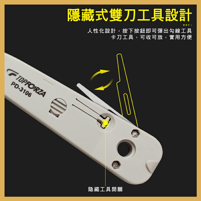 TOPFORZA 拓伏銳 KRONE 110/88多功能打線器 PD-3106 6