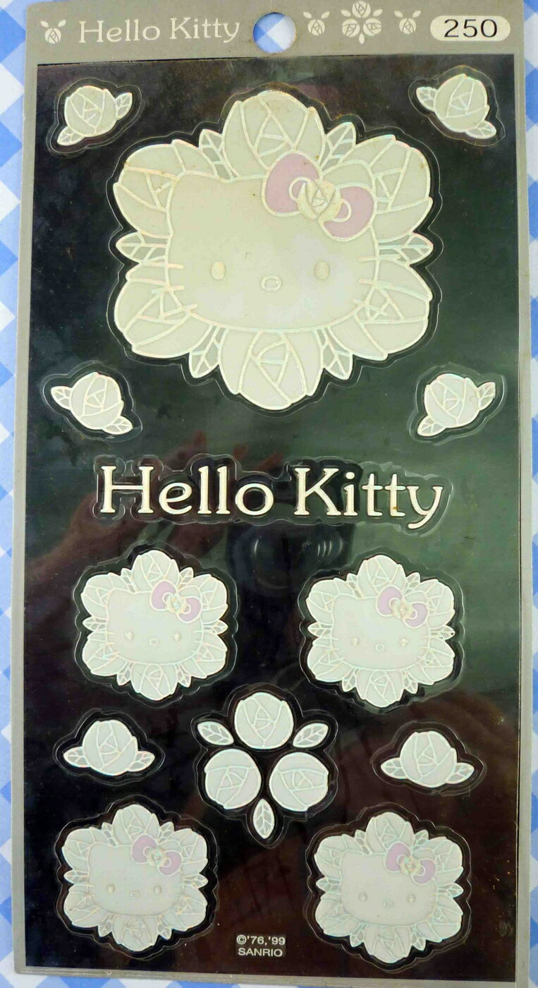 【震撼精品百貨】Hello Kitty 凱蒂貓 KITTY貼紙-蕾絲 震撼日式精品百貨